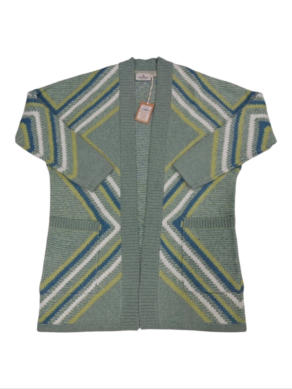 Passenger~NWT~Recycled Blend~Homestead Pistachio~Chevron Green Blue~Oversized~XS